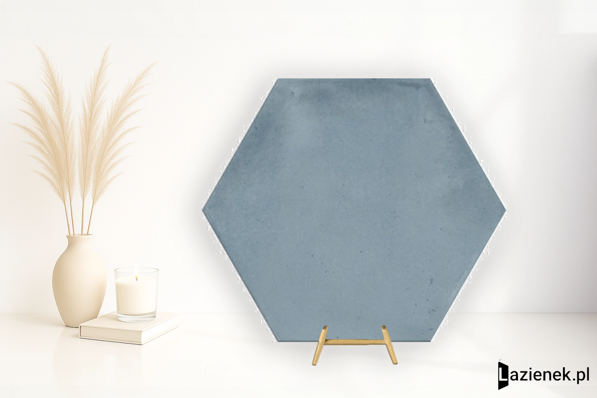 La Fabbrica Ava Small Light Blue błyszcząca 10.7x12.4 cm gr. 9 mm - płytka nierektyfikowana / (L)180047